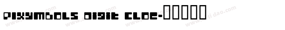 PIXymbols Digit Cloc字体转换